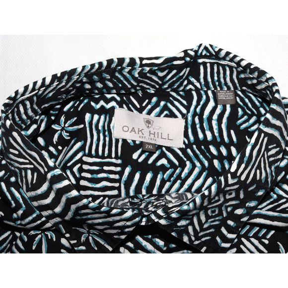 Oak Hill Men's Short Sleeve Button Front Casual Shirt Size 3XL - Picture 5 of 6